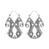Boucles d'oreilles plaquées argent -P51-