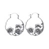Boucles d'oreilles plaquées argent -P36-