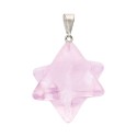 Rose Quartz Merkaba Pendant