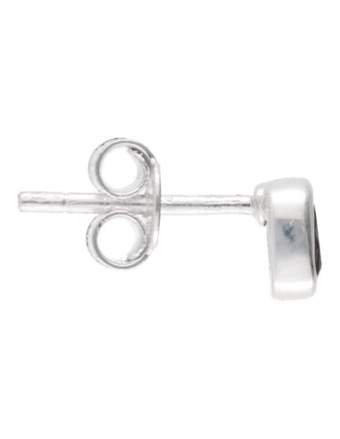 Pingente Botão Oval de Moldavite em...