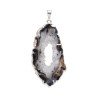 Silver Plated Crystalized Agate Pendant