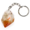 Porte-clés en citrine chauffée à bout arrondi