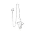 Pendule spiralé plaqué argent (PEND14)