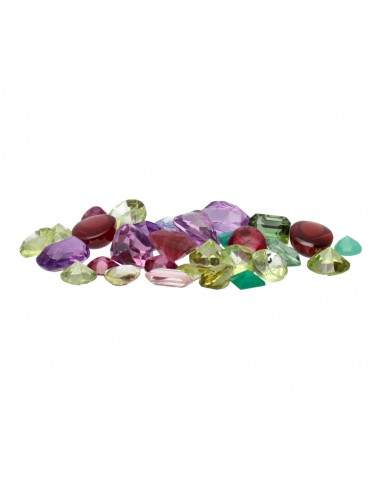 Faceted Mix Minerals Cabochons (30 pcs.)