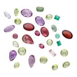 Cabochon Mix Minerali Faccettati (30pz)