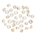 Cabochons de topaze impériale facettée (35 pièces)