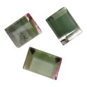 Cabujones de Turmalina Bicolor Facetada (3uds)