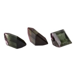 Cabochon di Tormalina Bicolore Faccettata (3 pz)