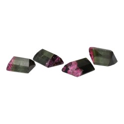 Cabochon di Tormalina Bicolore Faccettata (4pz)