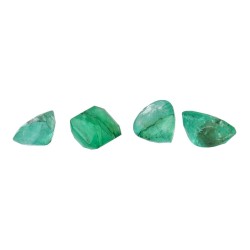 Cabochon di Smeraldo Facettato (4 pz)