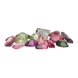 Cabochon di Tormalina Mix Faccettata (15 pz)