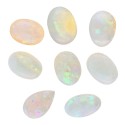 Cabochões de opala mistos (8 peças)