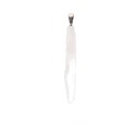 Pendentif à pointe laser en quartz lémurien plaqué argent
