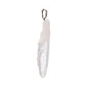 Pingente de Quartzo Lemuriano Laser Point com banho de prata
