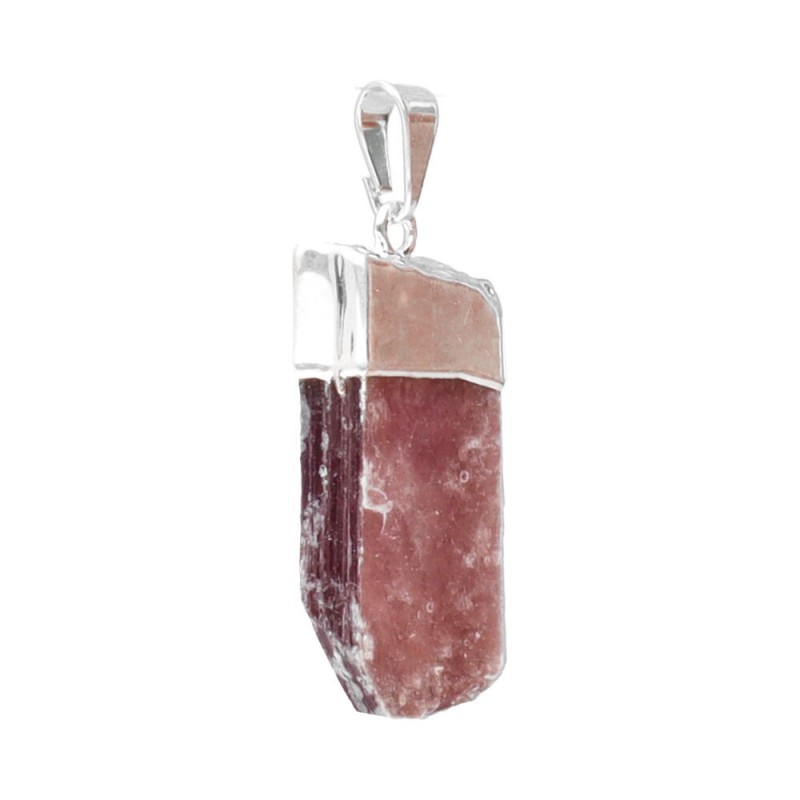 Pendente in Mica Grezza con Bagno d'Argento
