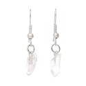 Boucles d'oreilles en quartz plaqué argent