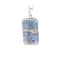 Green Cyanite Pendant in Silver Plating