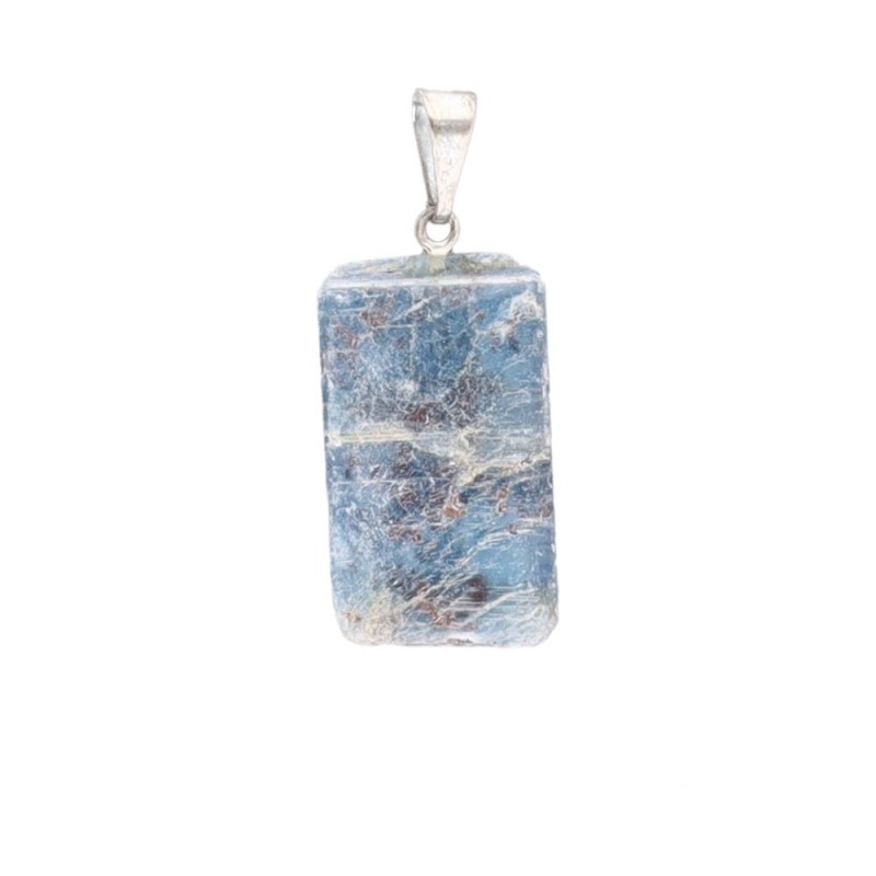 Pendente in Cianite Verde con Bagno d'Argento
