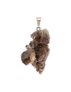 Pendentif Druse en quartz fumé