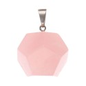 Colgante de Dodecaedro de Cuarzo Rosa | Vives de la Cortada