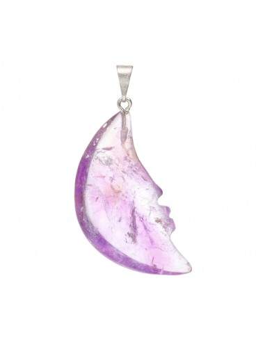 Pendentif Lune minérale