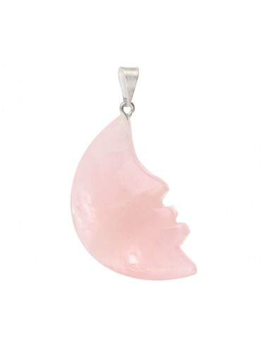 Pendentif Lune minérale