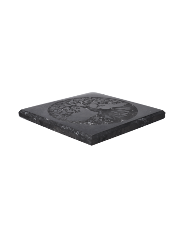 Placa de Shungit Pulida Árbol de la Vida