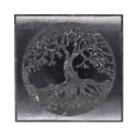 Placa de Shungit Pulida Árbol de la Vida