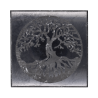 Placa de Shungit Pulida Árbol de la Vida