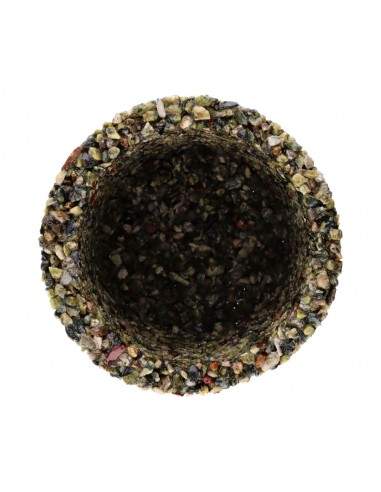 Castiçais grandes com lascas de...