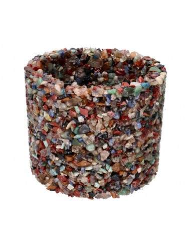 Porta Candele Miscela di Minerali Grande
