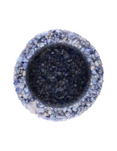 Bougeoirs en Quartz Bleu Petit