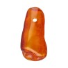 Amber Rhodium Plated Pendant (1-3gr)