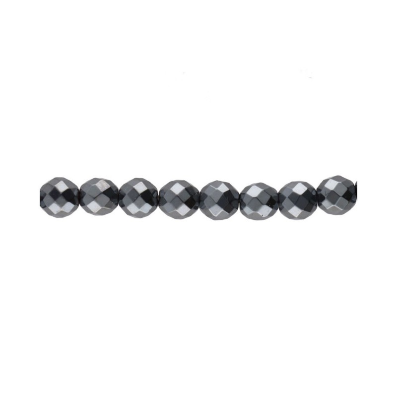 Filo di Ematite a Sfere Facettate da 8mm | Vives de la Cortada