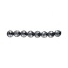 Hematite Wire Faceted Ball 8mm