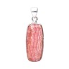 Rhodochrosite Random Rectangle Pendant in 925 Sterling Silver