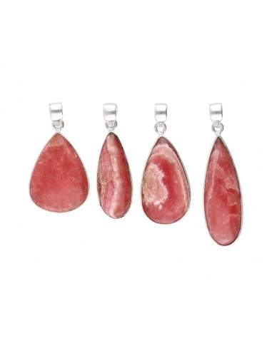 Random Rhodochrosite Drop Pendant in...