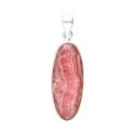 Pendentif Rhodochrosite ovale en argent 925