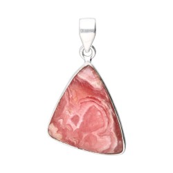 Pendente Forma Casuale di Rodocrosite in Argento Sterling 925