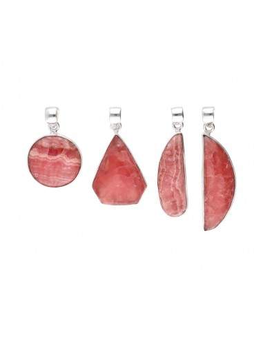 Random Shape Rhodochrosite Pendant in...