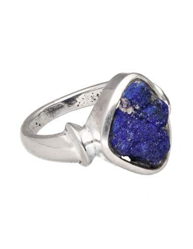 Anel Azurite em Prata de Lei 925 (55D)