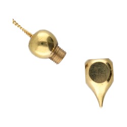 Pêndulo de prumo com faces de bronze (PEND3)