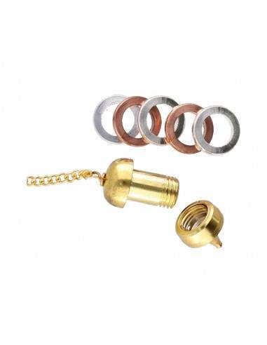 Pendule Osiris en bronze, cuivre et...