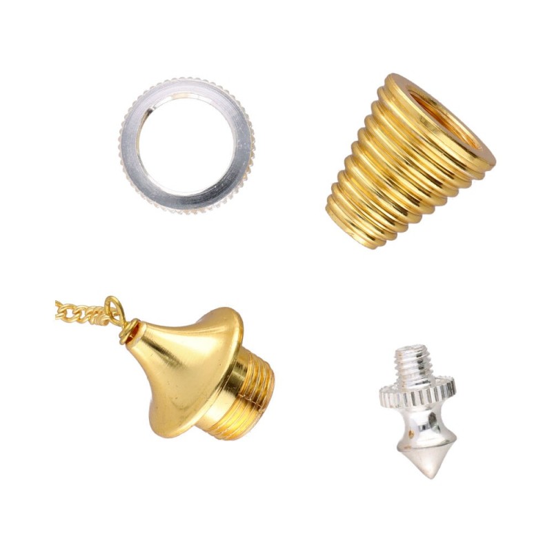 Pendolo Radion Striato in Bronzo e Bagno d'Argento (PEND9)
