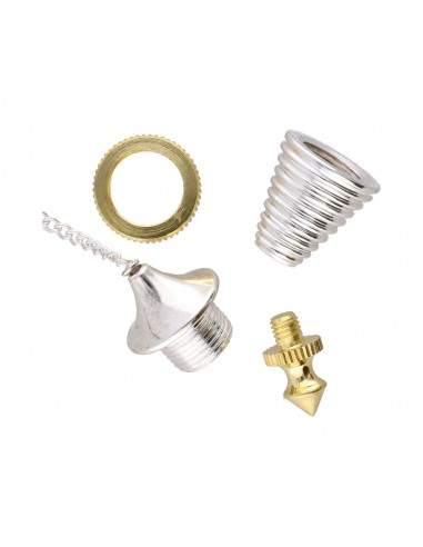 Striated Bronze and Silver Plated...