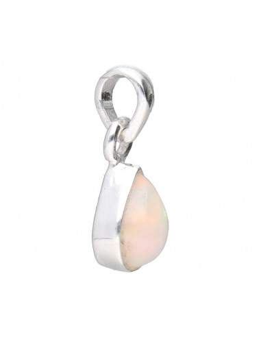 Colgante Gota de Ópalo Mini en Plata...