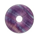 Grand donut en fluorine arc-en-ciel