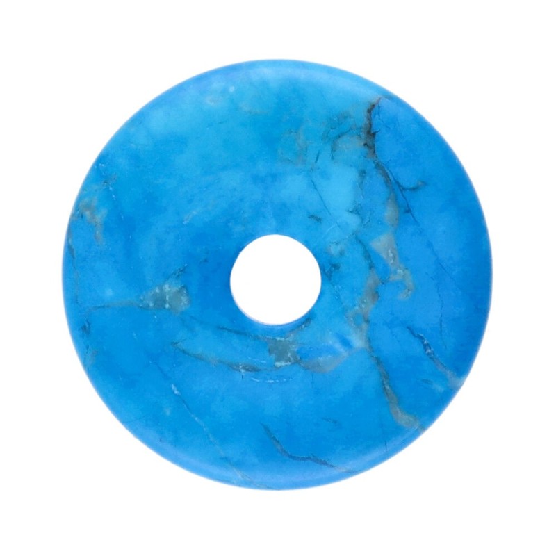 Donut Piccolo in Howlite Tinta (Turchese)