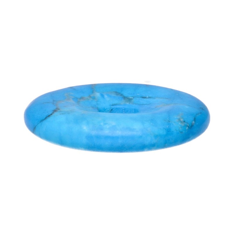 Donut Piccolo in Howlite Tinta (Turchese)