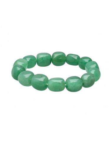 Bracciale con pietre di quarzo verde.